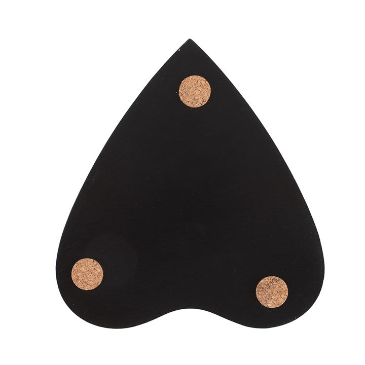 Black Talking Board Planchette Coaster Set